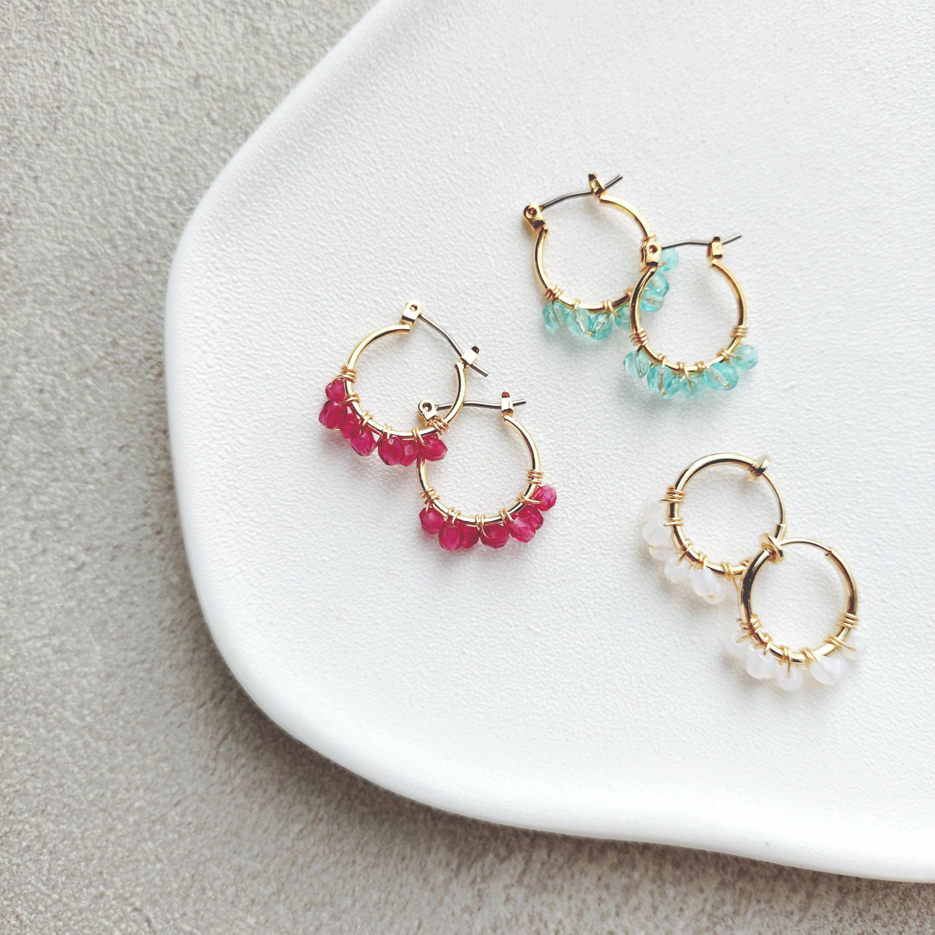 Czech Beads Foop Pierce/Earring